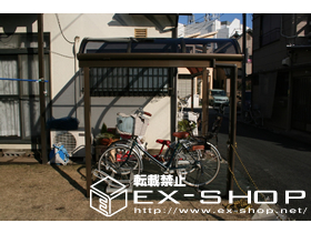 のサイクルポート・駐輪場 アルファテラス RB型 単体 テラスタイプ  積雪〜20cm対応 施工例