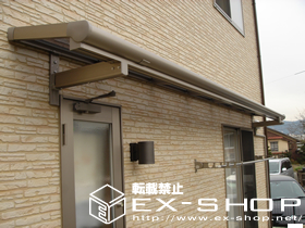 のテラス屋根 アルファテラス L型  単体 ルーフタイプ  積雪〜20cm対応 施工例