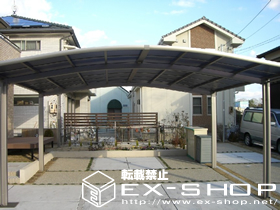 のカーポート カーブポートシグマII  ワイドタイプ  積雪〜20cm対応 施工例