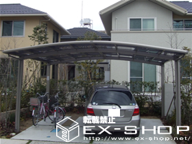 のカーポート カーブポートシグマII  ワイドタイプ  積雪〜20cm対応 施工例