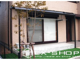 のテラス屋根 ライザーテラス R型 単体 テラスタイプ  積雪〜20cm対応 施工例