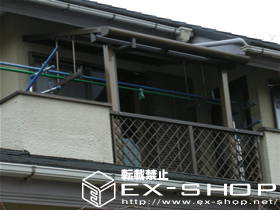 のバルコニー・ベランダ屋根 セイバーテラス 単体  屋根タイプ  積雪〜20cm対応 施工例