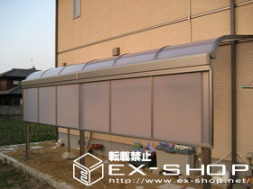 のテラス屋根 ライザーテラス R型 連棟 テラスタイプ  積雪〜20cm対応 施工例