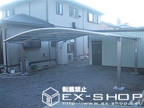 LIXIL リクシル(トステム)のカーポート カーブポートシグマII  ワイドタイプ  積雪～20cm対応 施工例