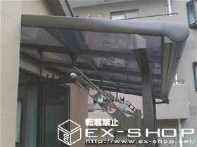 のバルコニー・ベランダ屋根 アルファテラス F型  単体  屋根タイプ  積雪〜20cm対応 施工例