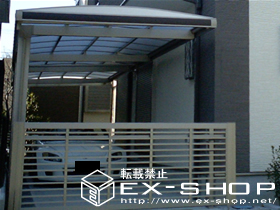 のカーポート キューブポートプラス レギュラー 縦連棟 施工例