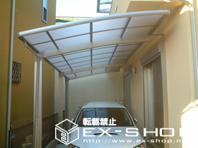 のカーポート カーブポートシグマII  延長タイプ  積雪〜20cm対応 施工例