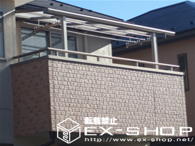 のバルコニー・ベランダ屋根 セイバーテラス 単体  屋根タイプ  積雪〜20cm対応 施工例