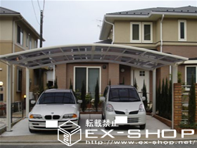 のカーポート カーブポートシグマII  ワイドタイプ  積雪〜20cm対応 施工例