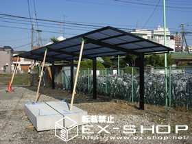 のサイクルポート・駐輪場 サーフポートIII  縦連棟  積雪〜20cm対応 施工例