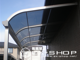 のテラス屋根 ライザーテラス R型 単体 テラスタイプ  積雪〜20cm対応 施工例