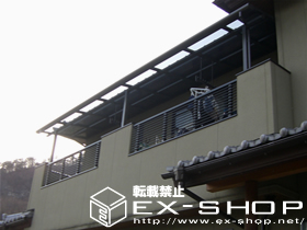 のバルコニー・ベランダ屋根 セイバーテラス 連棟 屋根タイプ  積雪〜20cm対応 施工例