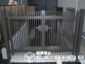 の門扉 ハイ千峰門扉　両・外開き 施工例