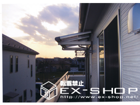 のバルコニー・ベランダ屋根 アルファテラスF型 単体 ルーフタイプ  積雪〜20cm対応 施工例