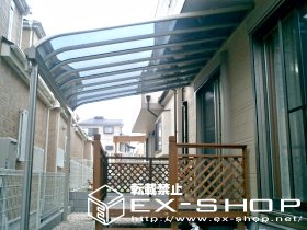 のテラス屋根 プリミテラスR型 単体 テラスタイプ  積雪〜20cm対応 施工例