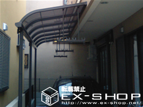 のテラス屋根 ライザーテラス R型 単体 テラスタイプ 積雪〜20cm対応 施工例