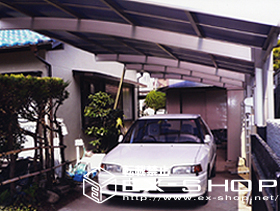 のカーポート カーブポートシグマII  縦連棟タイプ  積雪〜20cm対応 施工例