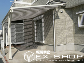 のカーポート アルファテラス F型  単体 テラスタイプ  積雪〜20cm対応 施工例