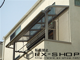 のバルコニー・ベランダ屋根 アルファテラス RB型 単体  屋根タイプ  積雪〜20cm対応 施工例