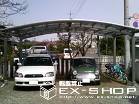 のカーポート カーブポートシグマII  ワイドタイプ  積雪〜20cm対応 施工例