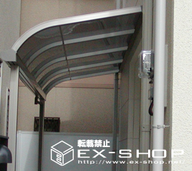 のテラス屋根 ライザーテラス R型 単体 テラスタイプ  積雪〜20cm対応 施工例