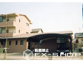 LIXIL リクシル(トステム)のカーポート テールポートシグマ  ワイドタイプ  積雪～20cm対応 施工例
