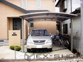 のカーポート カーブポートシグマII  ワイドタイプ  積雪〜20cm対応 施工例