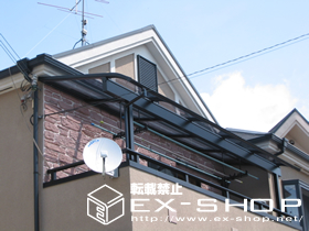 のバルコニー・ベランダ屋根 ファインテラス R型 単体  屋根タイプ  積雪〜20cm対応 施工例