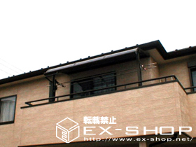 のバルコニー・ベランダ屋根 ライザーテラス R型 単体  屋根タイプ  積雪〜20cm対応 施工例