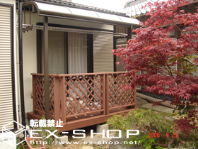 のウッドデッキ リコステージ＋リコフェンス 施工例