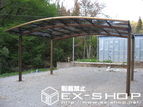 のカーポート カーブポートシグマII  ワイドタイプ  積雪〜20cm対応 施工例