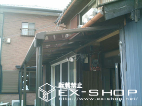 のテラス屋根 プリミテラス F型  連棟 テラスタイプ  積雪〜20cm対応 施工例