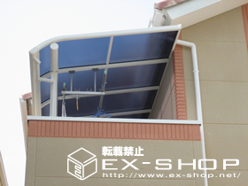 のバルコニー・ベランダ屋根 プリミテラス 単体  屋根タイプ  積雪〜20cm対応 施工例