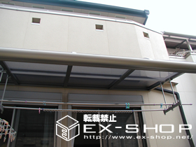 のテラス屋根 ライザーテラス R型 単体 テラスタイプ  積雪〜20cm対応 施工例