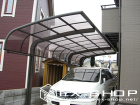 のカーポート テールポートシグマ 延長タイプ  積雪〜20cm対応 施工例