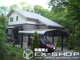 のカーポート テールポートシグマ  M合掌タイプ  積雪〜50cm対応 施工例