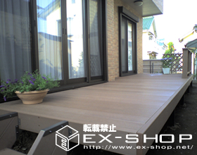 のウッドデッキ リコステージ　+ リコフェンス 施工例