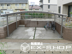 のカーポート カーブポートシグマII  ワイドタイプ  積雪〜20cm対応 施工例