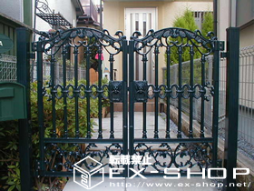 の門扉 ベネチア門扉〔両開きセット〕 施工例