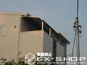 のバルコニー・ベランダ屋根 ライザーテラス R型 単体  屋根タイプ  積雪〜20cm対応 施工例