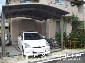 のカーポート カーブポートシグマII  M合掌タイプ  積雪〜20cm対応 施工例