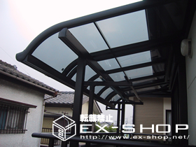 のバルコニー・ベランダ屋根 アルファテラス RB型 単体  屋根タイプ  積雪〜20cm対応 施工例