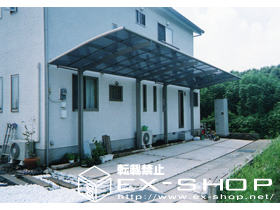 のカーポート カーブポートシグマII  縦連棟タイプ  積雪〜20cm対応 施工例