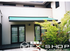 のオーニング・日よけ 彩鳥L型 フリルタイプ 施工例