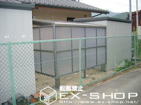 のテラス屋根 レークパークシグマII  単体 テラスタイプ  積雪〜20cm対応+パネル3面囲い 施工例