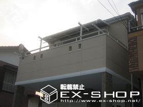 のバルコニー・ベランダ屋根 アルファテラス RB型  単体 ルーフタイプ  積雪〜20cm対応 施工例