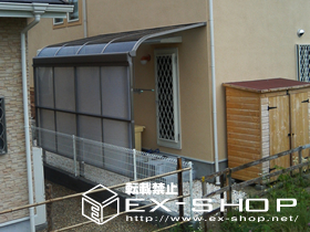 のテラス屋根 ライザーテラス R型  単体 テラスタイプ  積雪〜20cm対応 施工例