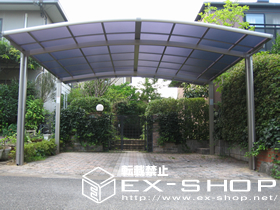 のカーポート カーブポートシグマII  ワイドタイプ  積雪〜20cm対応 施工例