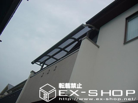 のバルコニー・ベランダ屋根 ライザーテラス R型 単体  屋根タイプ  積雪〜20cm対応 施工例