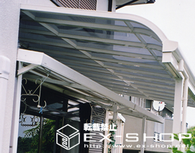 のテラス屋根 ライザーテラス R型 単体 テラスタイプ  積雪〜20cm対応 施工例